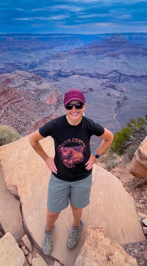 Heather at Ooh Ahh Point at the Grand Canyon in Arizona